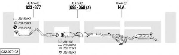 BOSAL 03297003 Система випуску ОГ