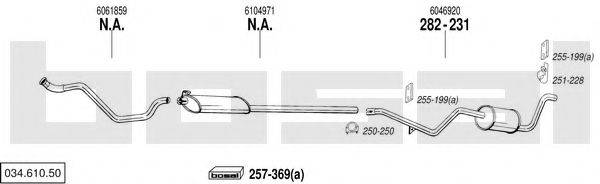 BOSAL 03461050 Система випуску ОГ