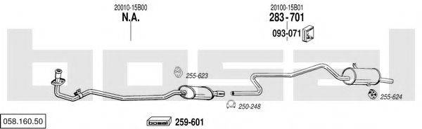 BOSAL 05816050 Система випуску ОГ