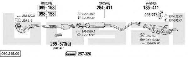 BOSAL 06024500 Система випуску ОГ