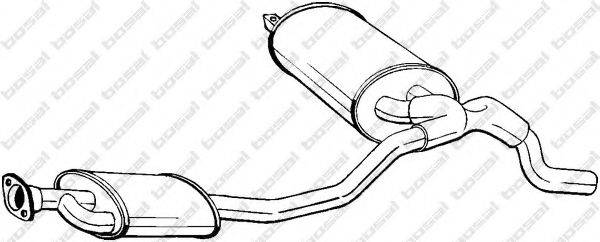 BOSAL 281827 Середній глушник вихлопних газів