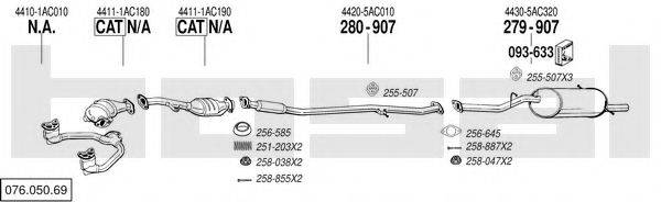 BOSAL 07605069 Система випуску ОГ