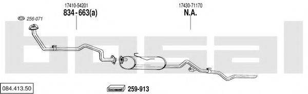 BOSAL 08441350 Система випуску ОГ