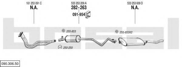 BOSAL 09030650 Система випуску ОГ