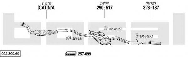 BOSAL 09230060 Система випуску ОГ