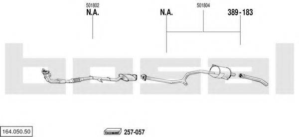 BOSAL 16405050 Система випуску ОГ