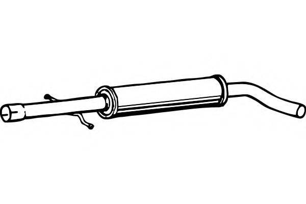 FENNO P1247 Середній глушник вихлопних газів