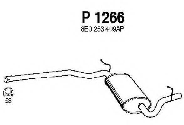 FENNO P1266 Середній глушник вихлопних газів