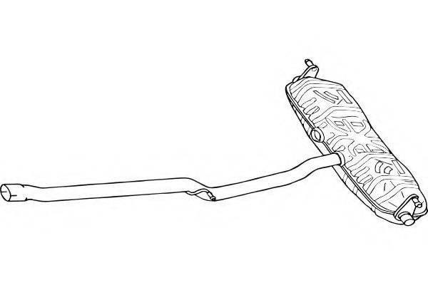 FENNO P1342 Глушник вихлопних газів кінцевий