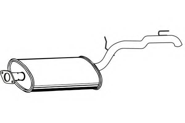FENNO P1636 Глушник вихлопних газів кінцевий