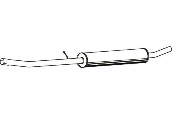 FENNO P1906 Середній глушник вихлопних газів