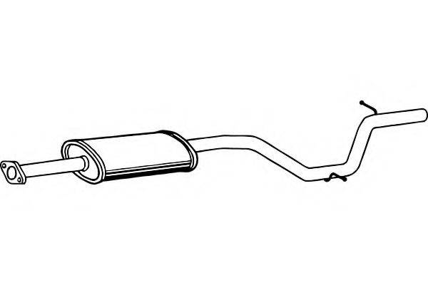FENNO P2389 Середній глушник вихлопних газів