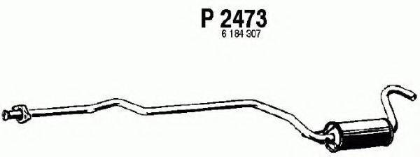 FENNO P2473 Середній глушник вихлопних газів