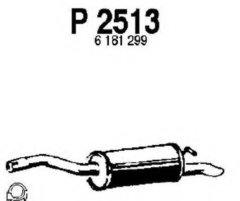 FENNO P2513 Глушник вихлопних газів кінцевий