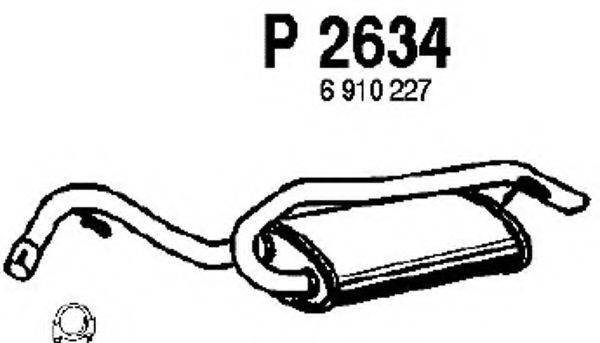 FENNO P2634 Глушник вихлопних газів кінцевий