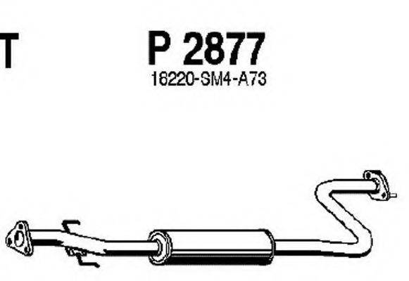 FENNO P2877 Середній глушник вихлопних газів