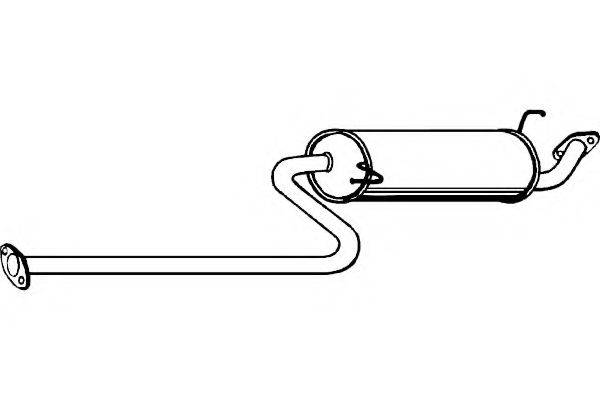 FENNO P2931 Глушник вихлопних газів кінцевий