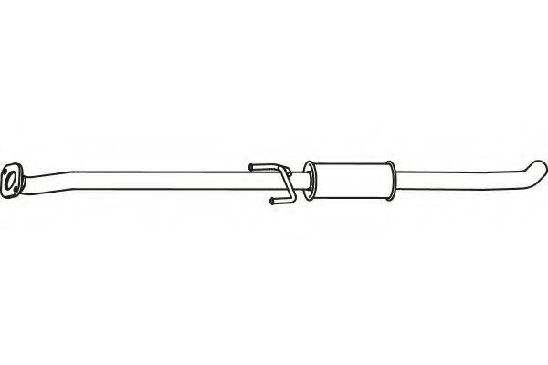 FENNO P31002 Середній глушник вихлопних газів