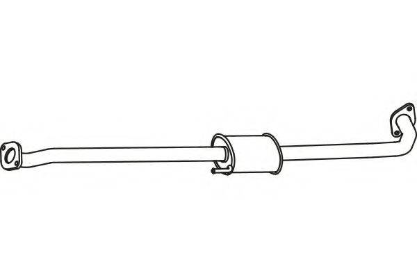 FENNO P3176 Середній глушник вихлопних газів