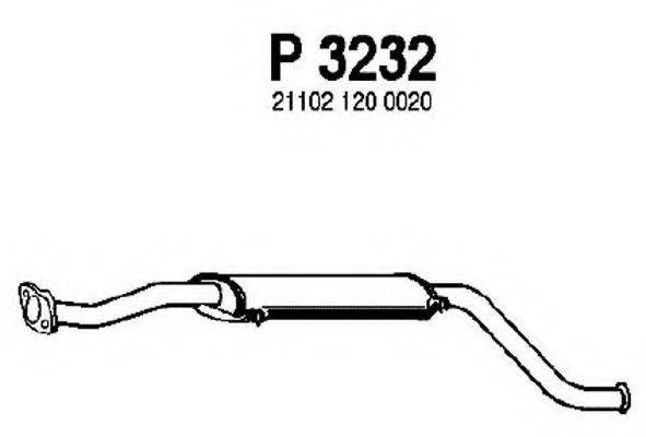 FENNO P3232 Середній глушник вихлопних газів