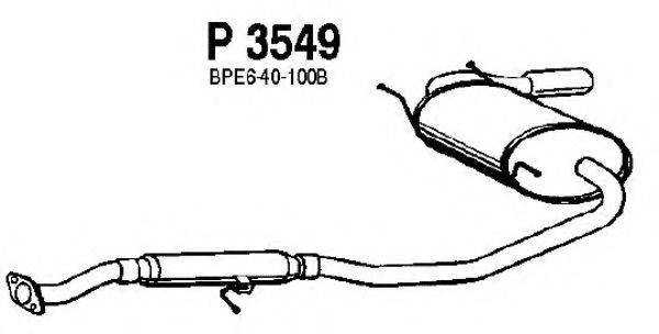 FENNO P3549 Глушник вихлопних газів кінцевий