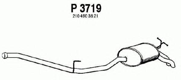 FENNO P3719 Глушник вихлопних газів кінцевий