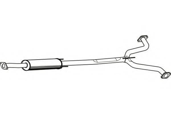 FENNO P4127 Середній глушник вихлопних газів