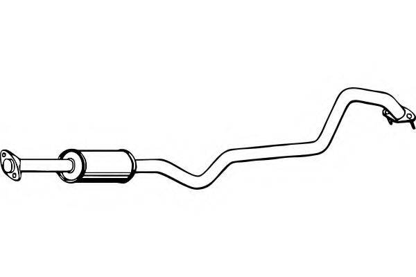 FENNO P4248 Середній глушник вихлопних газів