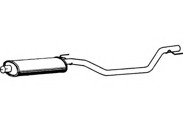 FENNO P4384 Середній глушник вихлопних газів