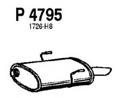 FENNO P4795 Глушник вихлопних газів кінцевий