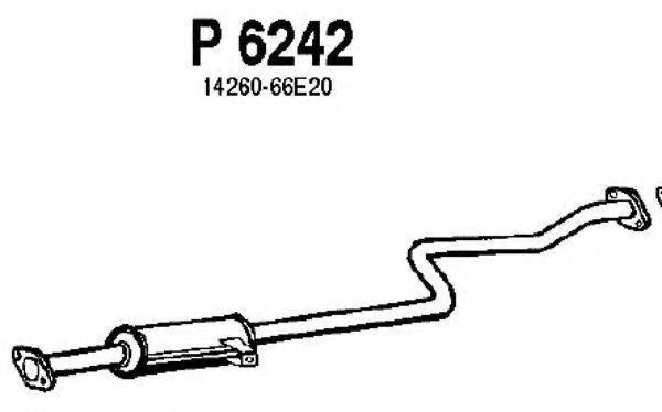 FENNO P6242 Середній глушник вихлопних газів