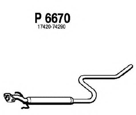 FENNO P6670 Середній глушник вихлопних газів