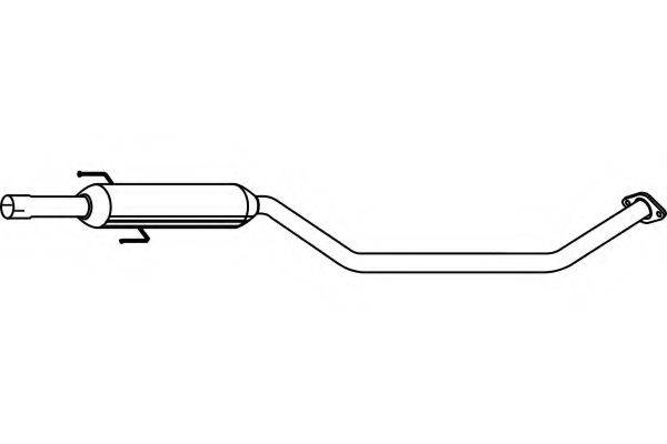 FENNO P6921 Середній глушник вихлопних газів