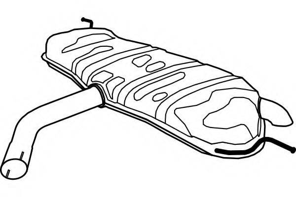 FENNO P7149 Глушник вихлопних газів кінцевий