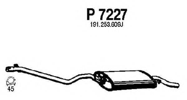 FENNO P7227 Глушник вихлопних газів кінцевий