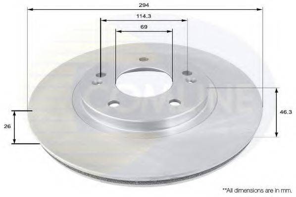 COMLINE ADC1050V гальмівний диск