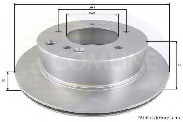 COMLINE ADC1088V гальмівний диск