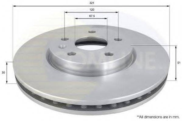 COMLINE ADC1142V гальмівний диск