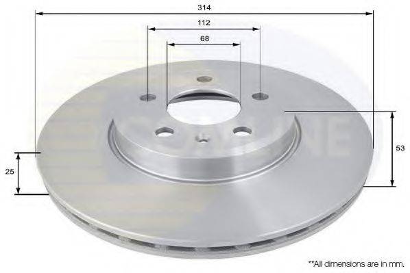 COMLINE ADC1476V гальмівний диск