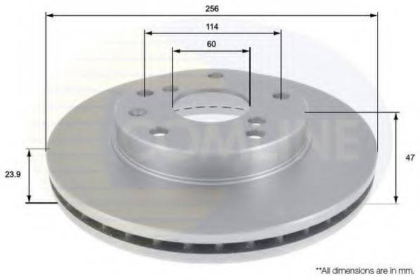 COMLINE ADC1011V гальмівний диск