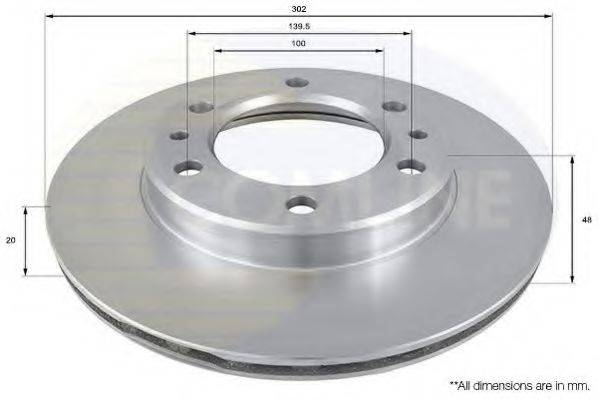 COMLINE ADC0158V гальмівний диск