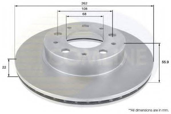 COMLINE ADC1906V гальмівний диск