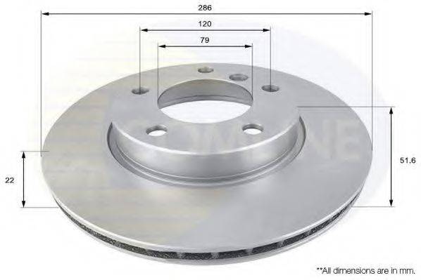 COMLINE ADC1702V гальмівний диск