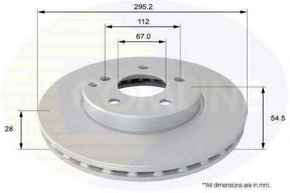 COMLINE ADC1623V гальмівний диск