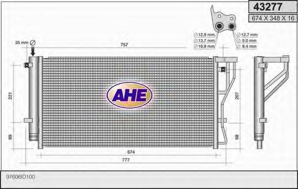 AHE 43277 Конденсатор, кондиціонер