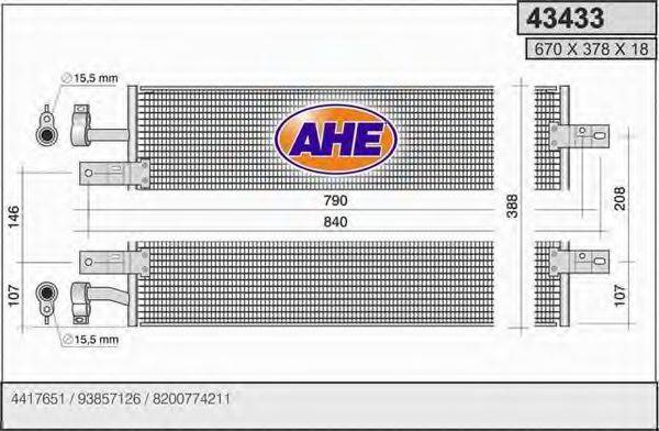 AHE 43433 Конденсатор, кондиціонер