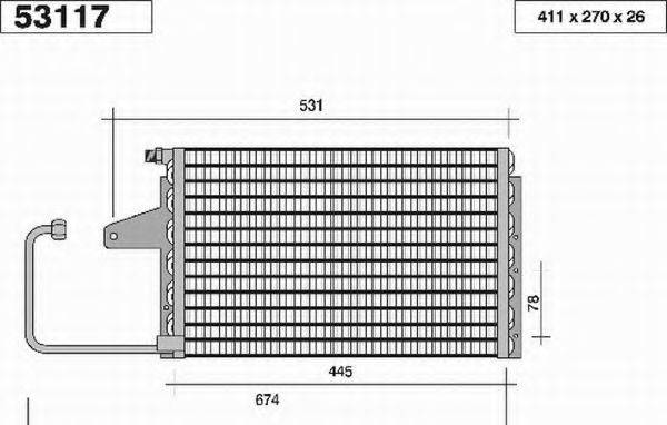 AHE 53117 Конденсатор, кондиціонер