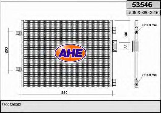 AHE 53546 Конденсатор, кондиціонер