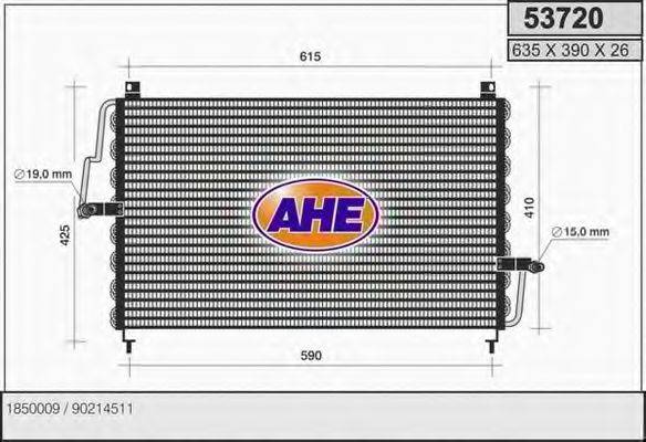 AHE 53720 Конденсатор, кондиціонер