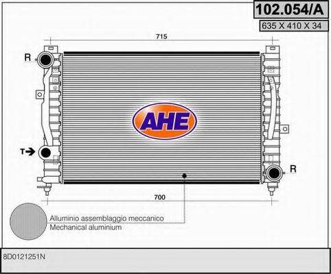 AHE 102054A Радіатор, охолодження двигуна